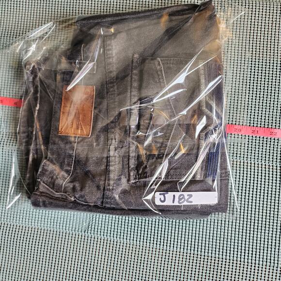 1688 Revolution Men's 34x30 Black Jeans with Embroidered Pockets Stylish Fit - Picture 12 of 12